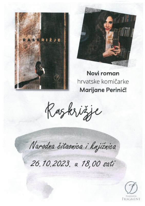 Predstavljanje romana “Raskrižje” Marijane Perinić