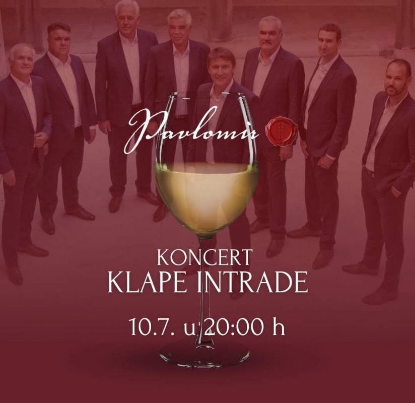 Klapa Intrade, koncert povodom 145 godina turizma i 25 godina vinarstva u Pavlomiru