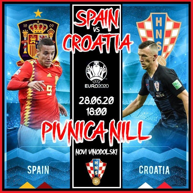 Utakmica Hrvatska - Španjolska